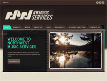 Tablet Screenshot of nwmusicservices.com